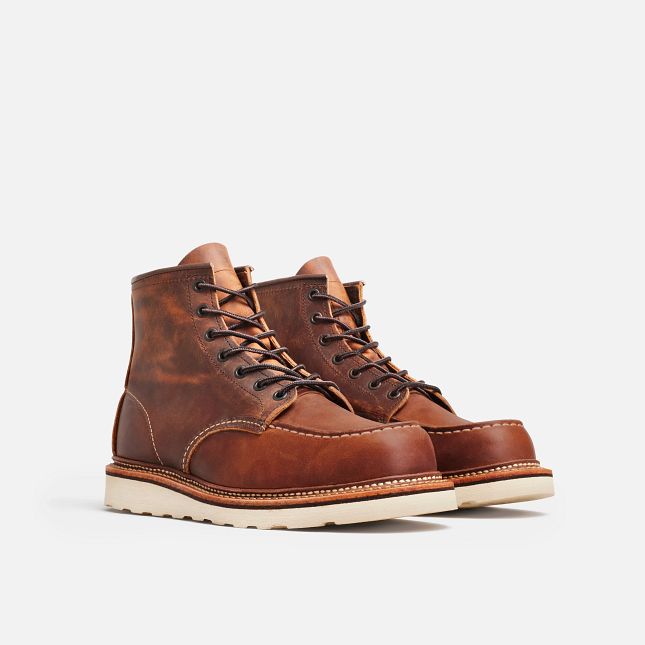 Red Wing Men's 6-inch Classic Moc, Copper Rough & Tough Leather, 1907