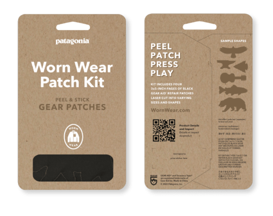 Tenacious Tape Patch For Patagonia Down Jacket Worn Wear Patch Kit
