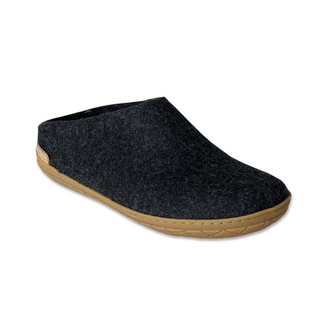 Glerup Slip On Charcoal Natural Rubber