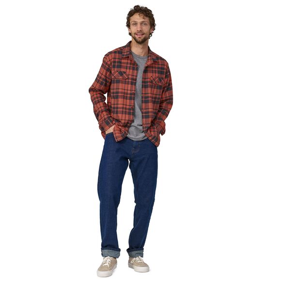 Men's Long-Sleeved Organic Cotton Midweight Fjord Flannel Shirt