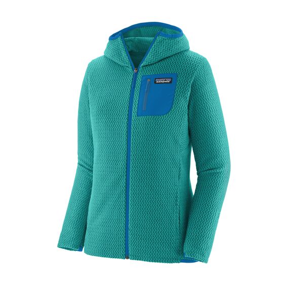 Women s R1 Air Full Zip Hoody 40260 Subtidal Blue STLE M