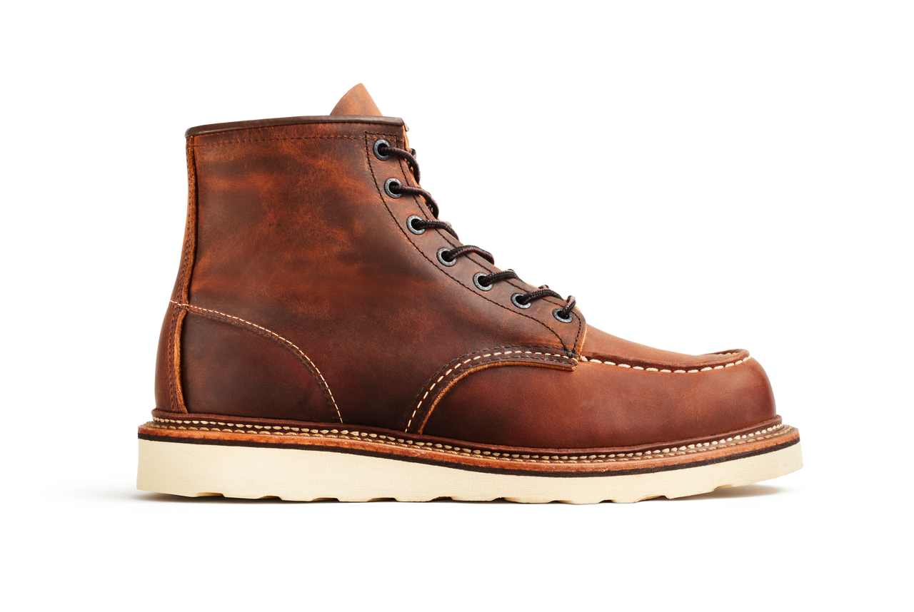 Red Wing Men's 6-inch Classic Moc, Copper Rough & Tough Leather, 1907
