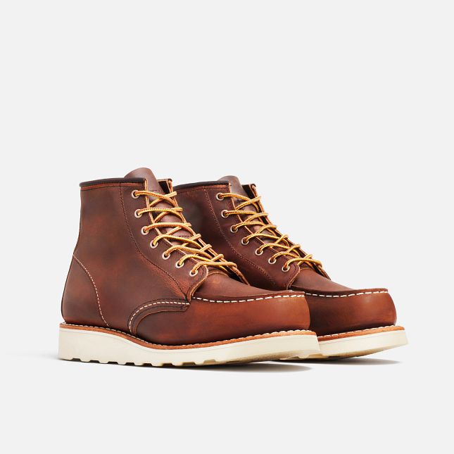 Red Wing Women's 6-inch Classic Moc, Copper Rough & Tough Leather, 3428