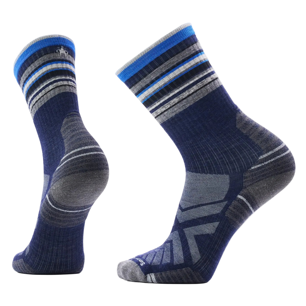 Hike Targeted Cushion Striped Crew Socks SW003131