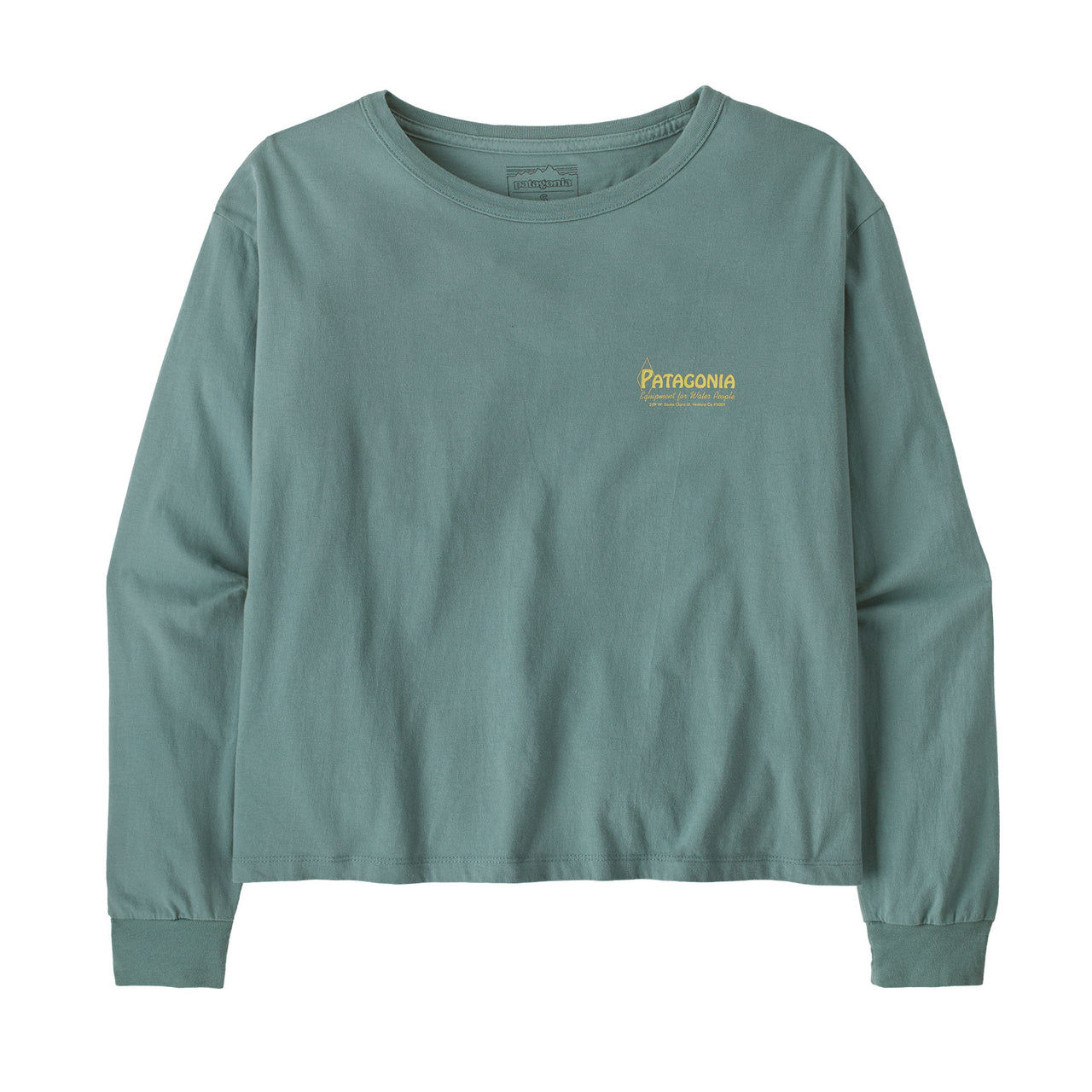 Women's Long-Sleeved Water People Banner Easy Cut T-Shirt 37861