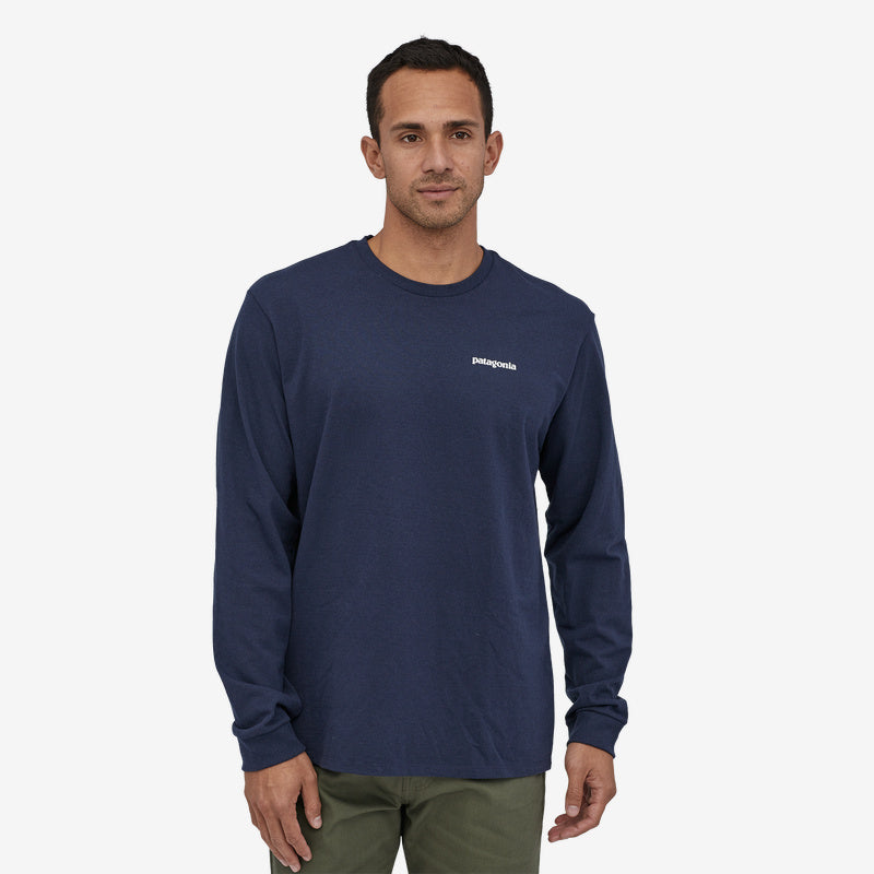 ◆Patagonia◆ Men's Long Sleeve P6 Logo Responsibility 38518 Patagonia Men's Long-Sleeved P-6 Logo Responsibili-Tee®