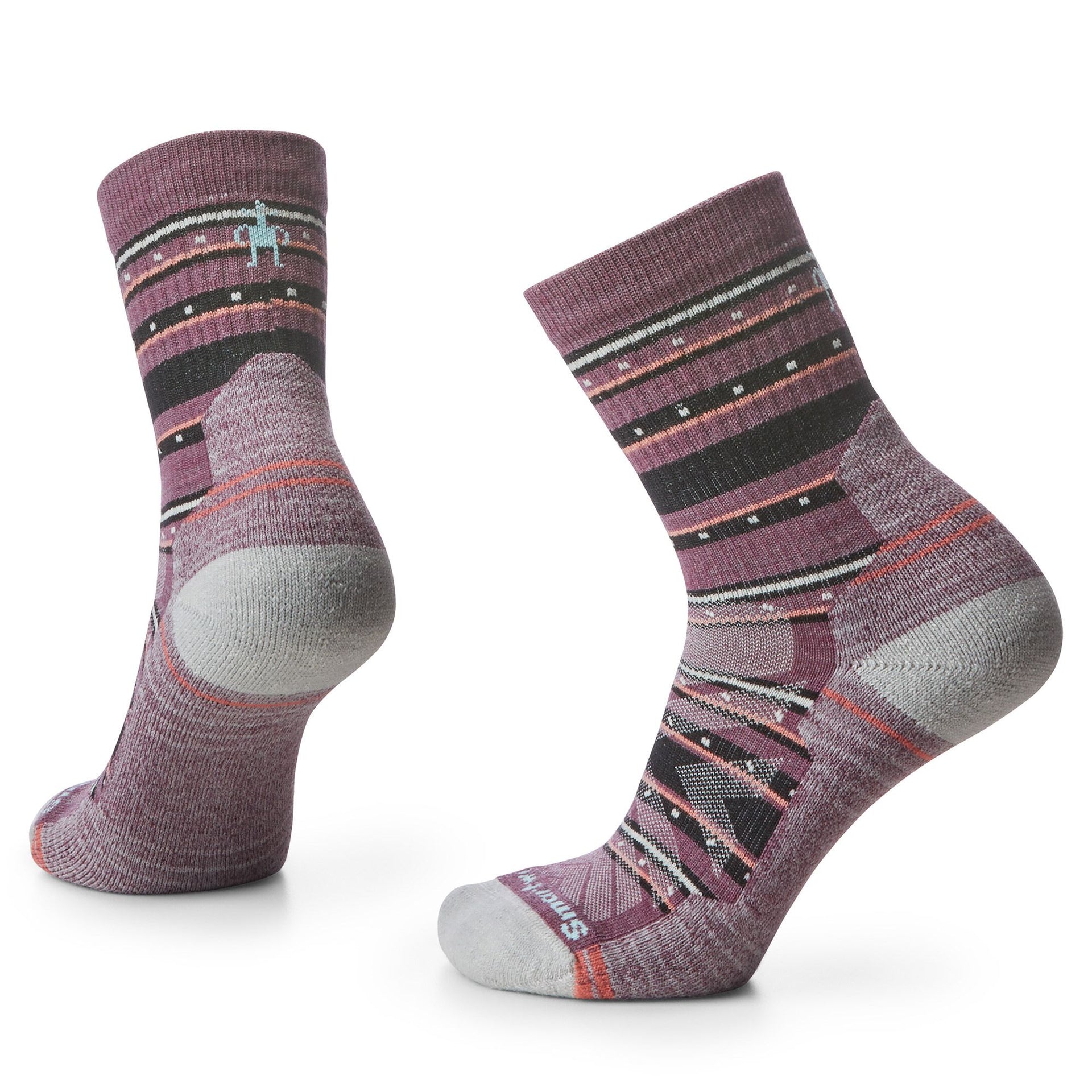 Women's Hike Light Cushion Zig Zag Valley Mid Crew Socks